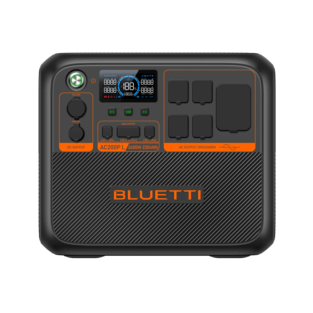 BLUETTI AC200P L portable power station for home backup and outdoor use