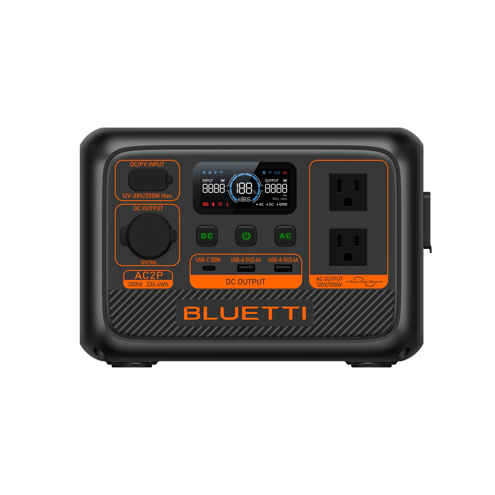 BLUETTI AC2P small portable power station for camping and travel