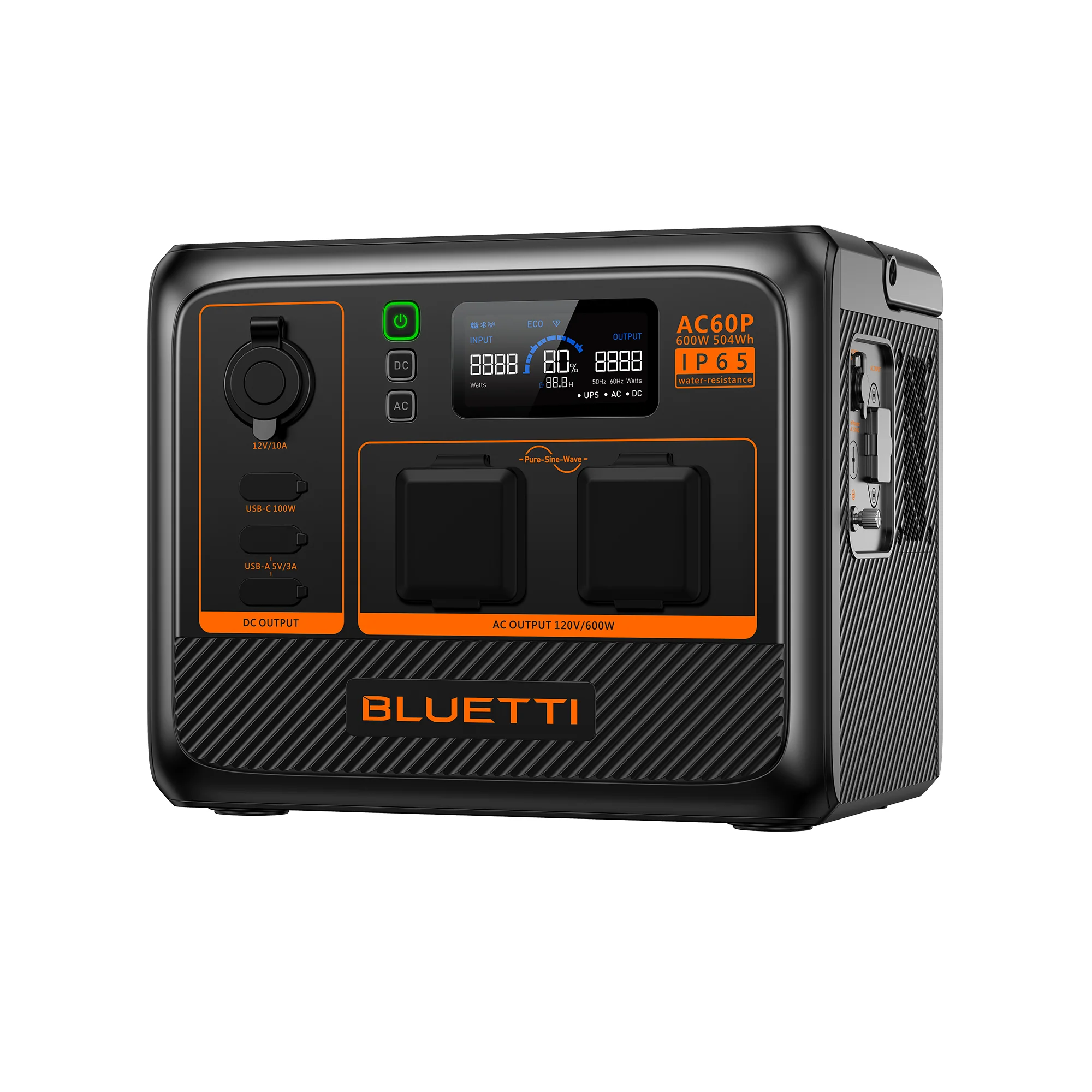 BLUETTI AC60P 800W portable power station front view