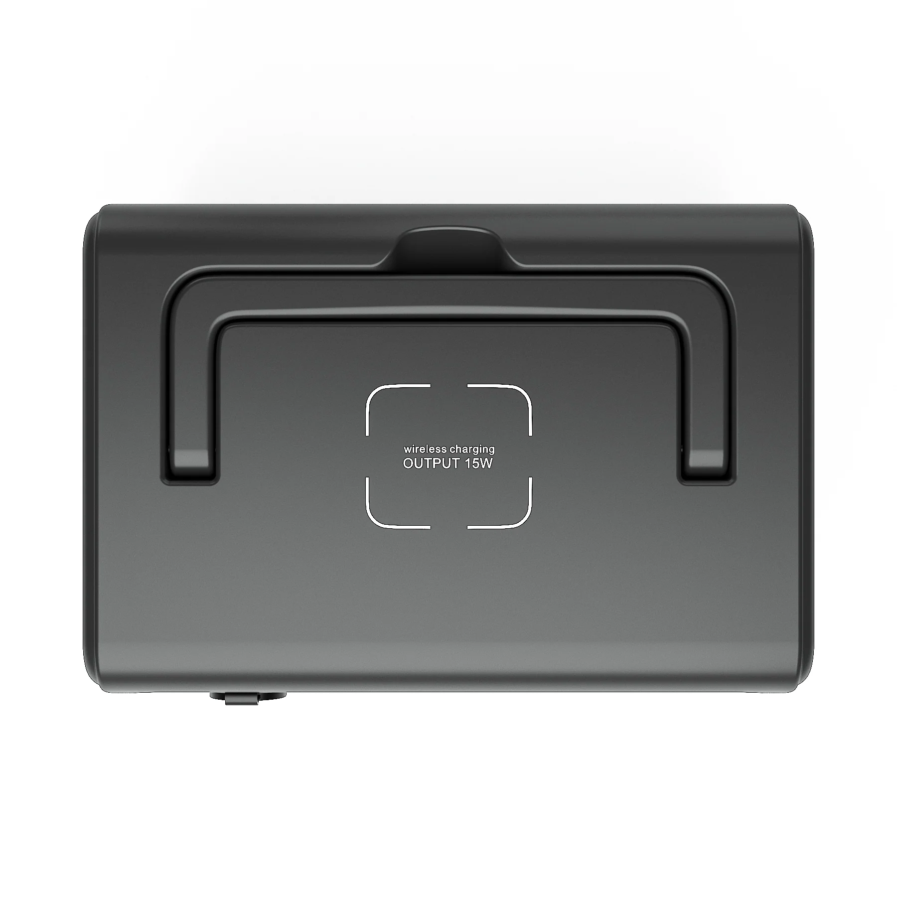 BLUETTI AC50B 700W portable power station angled view with display and ports