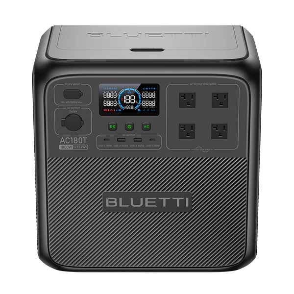 BLUETTI AC180T portable power station front view