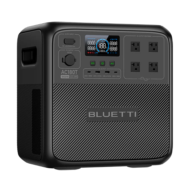 BLUETTI AC180T portable power station front view