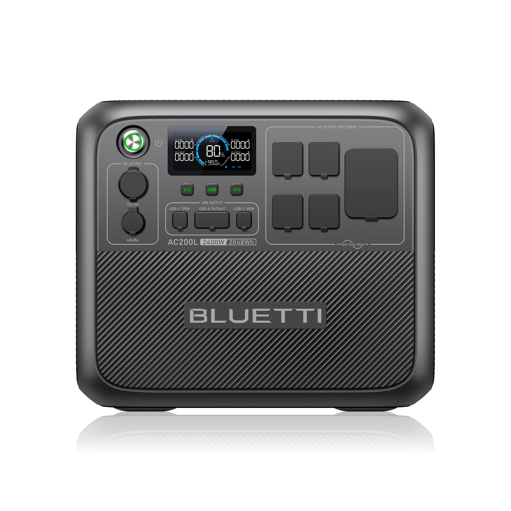 BLUETTI AC200L portable power station for home backup and outdoor use