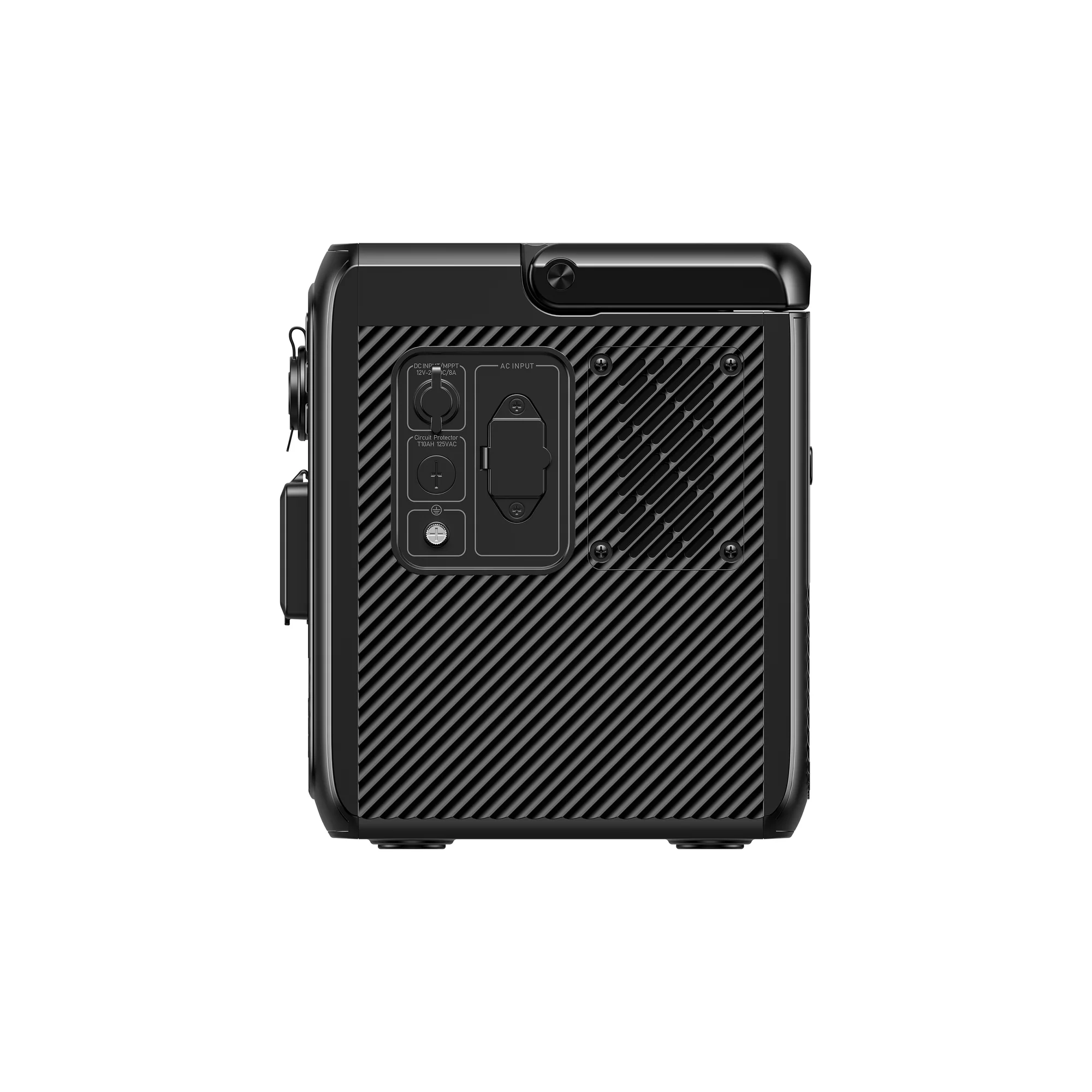 BLUETTI AC60P 600W portable power station front display and ports
