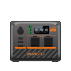 BLUETTI AC60P rugged 600W portable power station with 504Wh battery for outdoor use