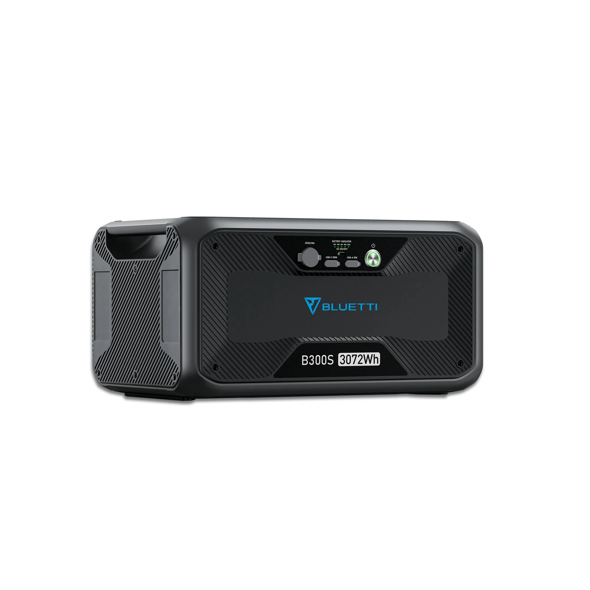 BLUETTI B300S 3072 Wh LiFePO₄ expandable battery module for portable power stations and solar backup energy systems