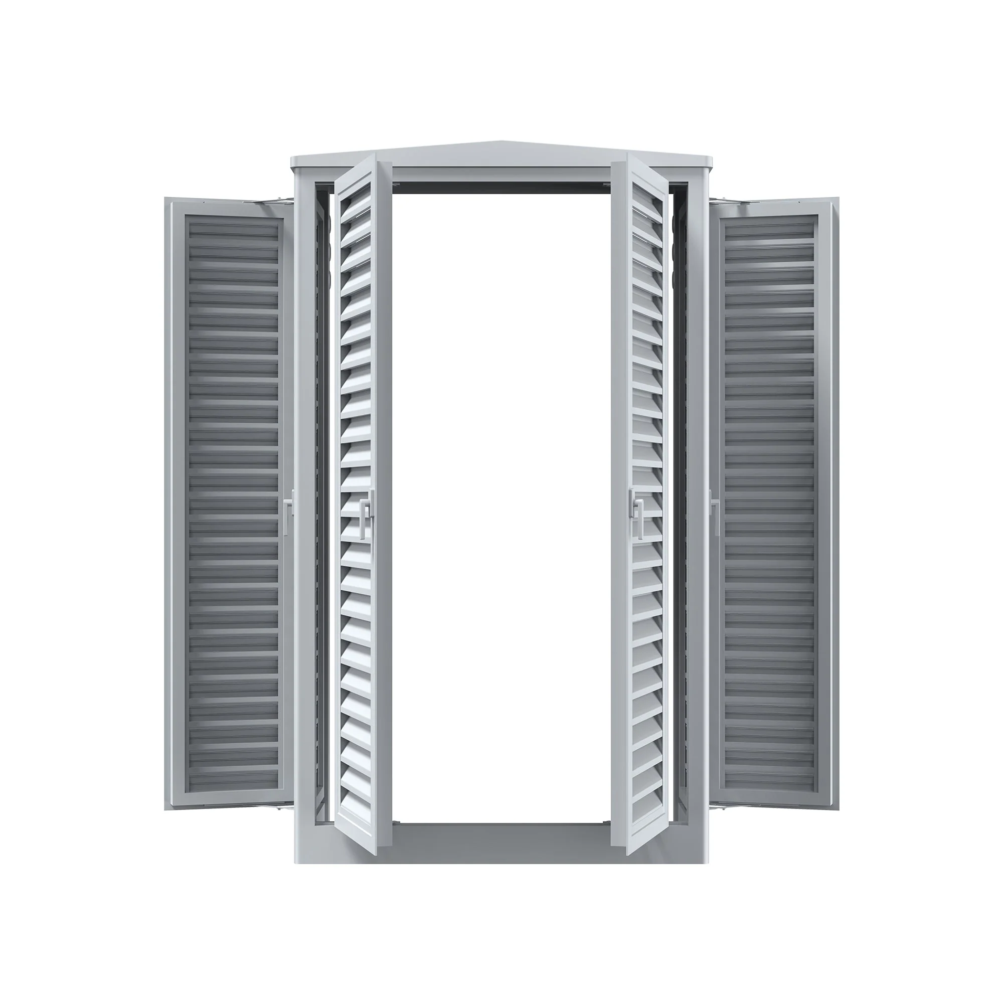 Weather-resistant outdoor electrical enclosure with ventilation panel and lockable door for solar and power station system installations