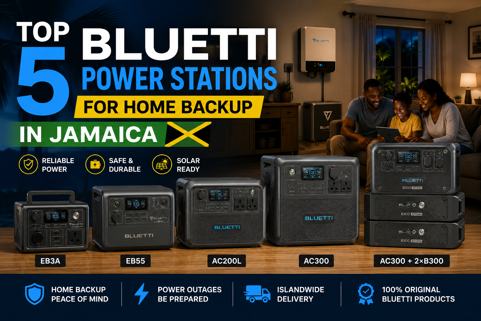 Top 5 BLUETTI power stations in Jamaica