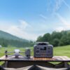 BLUETTI Premium 30 V2 portable power station outdoors, 120V NEMA outlets, 320Wh